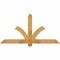 Ekena Millwork Redmond Rough Sawn Timber Gable Bracket, Western Red Cedar, 60"W x 30"H x 4"D x 4"F, 12/12 Pitch GBW060X30X0404RED00RWR - alternate 1